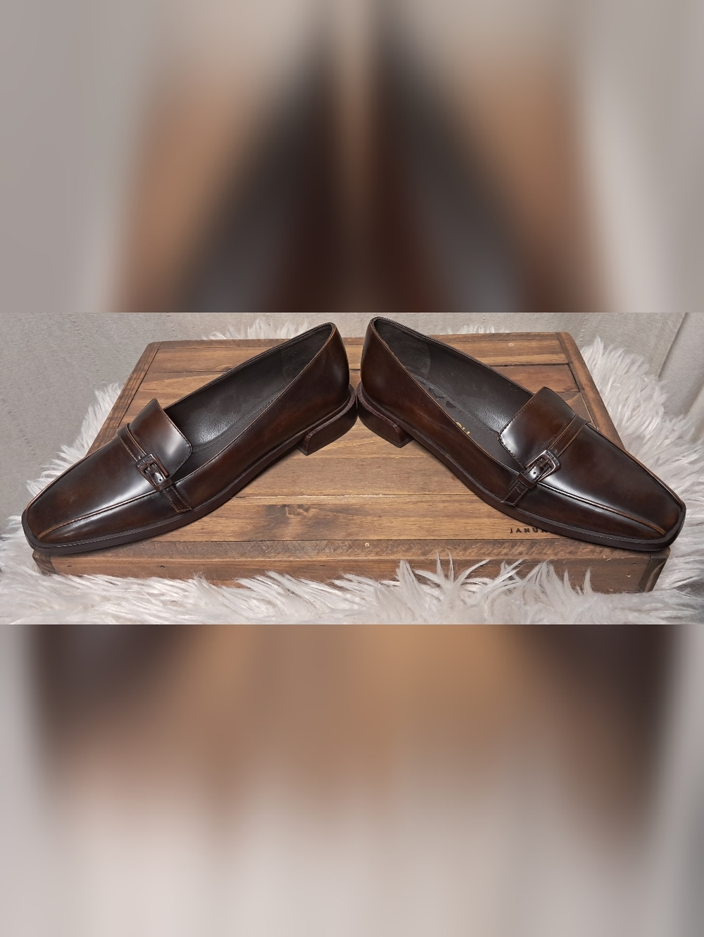 Tory Burch Leather Buckle Flat Loafers 10M NWT - Picture 6 of 9